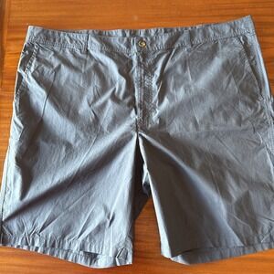 Men's Columbia Chinos 48 Waist 10" Inseam Shorts Excellent‎ Navy Blue